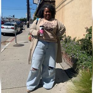 Eloquii wide leg jeans